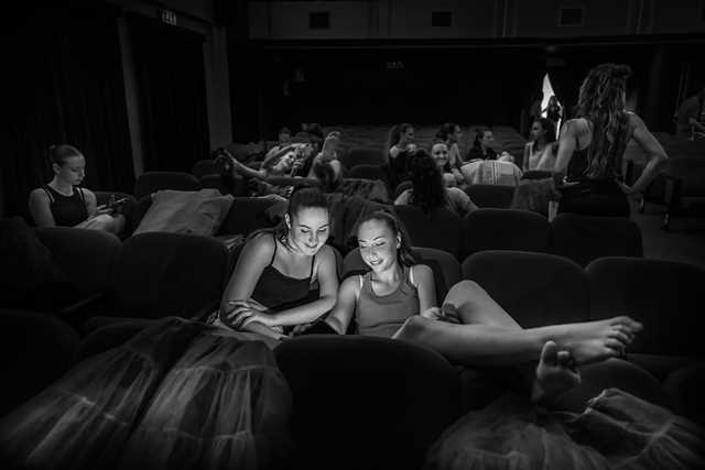 Ballerine in pausa
